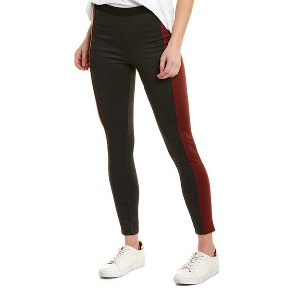 BCBGMaxAzria Burgandy Combo Knit Legging